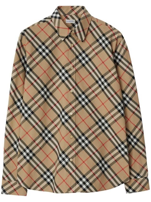 Vintage Check Long Sleeve Shirt Beige - BURBERRY - BALAAN 2