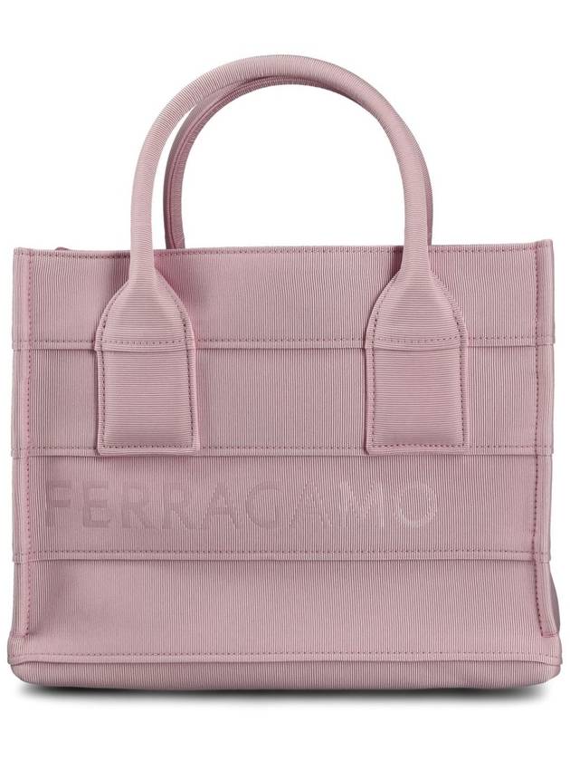 Logo Signature Tote Beach Bag Pink - SALVATORE FERRAGAMO - BALAAN 2