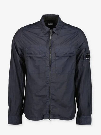 Lens Tailor L Shirt Zip-Up Jacket Navy - CP COMPANY - BALAAN 2