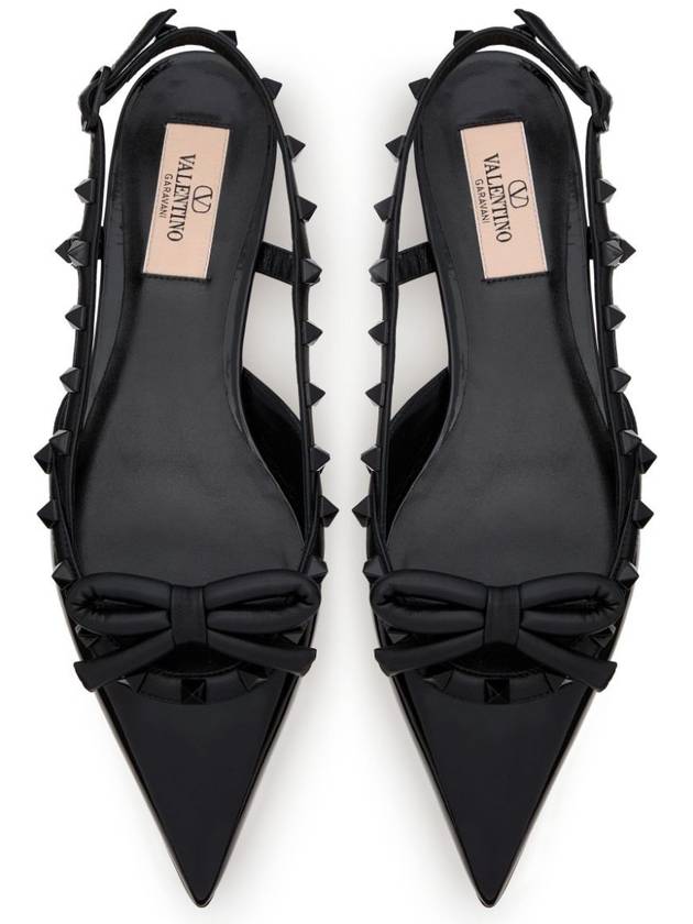 VALENTINO ROCKSTUD BOW BALLERINA - VALENTINO - BALAAN 4