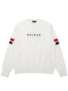 Basic Bucket Denny Sweater OFF WHITE MAN - MALBON GOLF - BALAAN 1