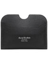 Silver Logo Card Wallet Black - ACNE STUDIOS - BALAAN 1