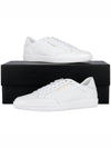 Court Classic Perforated Leather Low Top Sneakers White - SAINT LAURENT - BALAAN 11