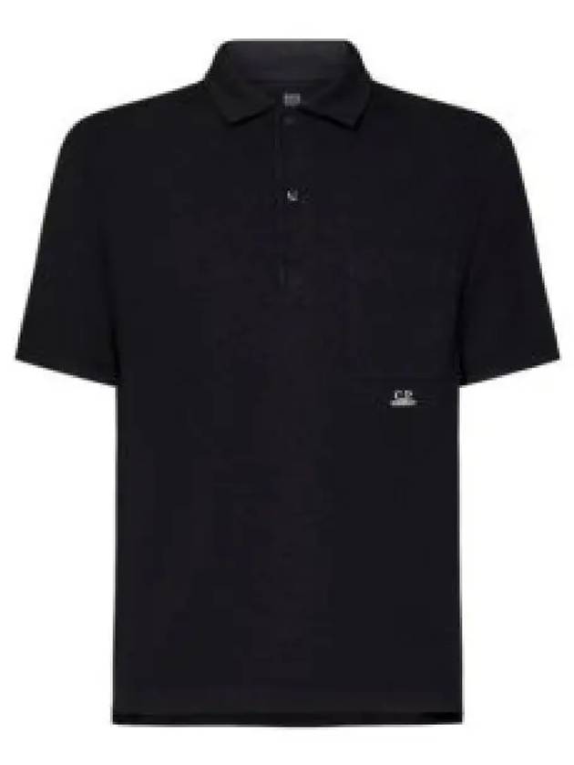 Pocket Polo Shirt Black - CP COMPANY - BALAAN 2