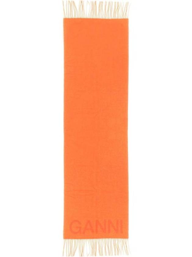 muffler scarf A4588 493 ORANGE - GANNI - BALAAN.