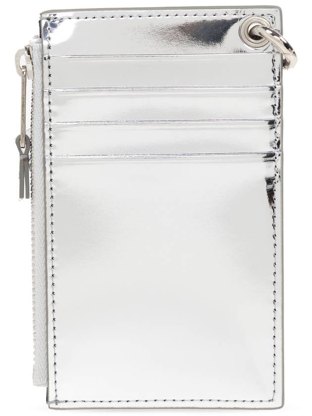 Palm Angels Card Holder On A Strap, Women's, Silver - PALM ANGELS - BALAAN 3