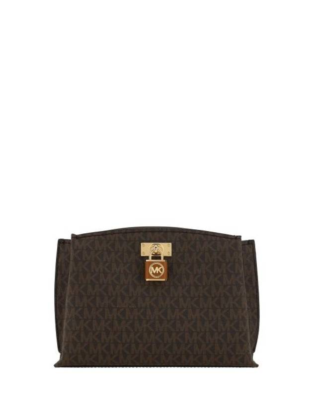 Ruby Medium Logo Shoulder Bag Brown - MICHAEL KORS - BALAAN 1