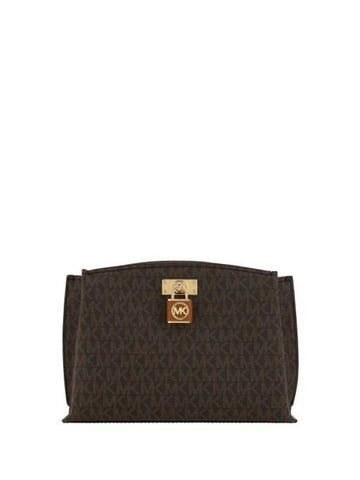 Ruby Medium Logo Shoulder Bag Brown - MICHAEL KORS - BALAAN 1