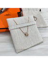 Mini Pop H Pendant Rose Gold & Marron Glace - HERMES - BALAAN 2