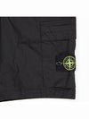 Men's Logo Patch Cargo Shorts Black - STONE ISLAND - BALAAN 7