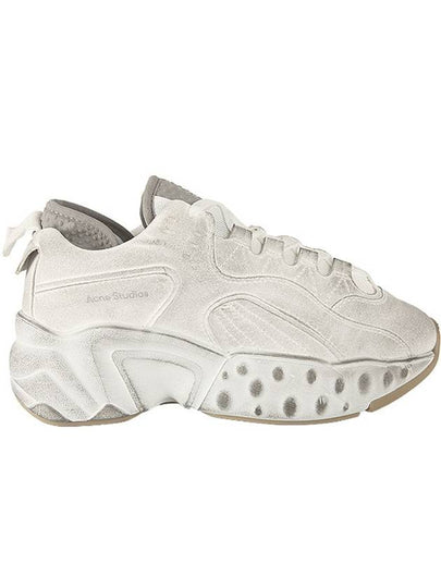 Manhattan Tumbled Low Top Sneakers White - ACNE STUDIOS - BALAAN 2