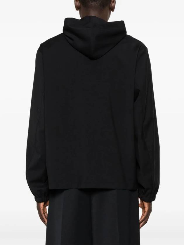 4G Detail Wool Zip-Up Hoodie Black - GIVENCHY - BALAAN 5