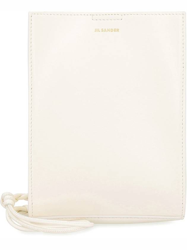 Tangle Smooth Leather Small Cross Bag White - JIL SANDER - BALAAN 3