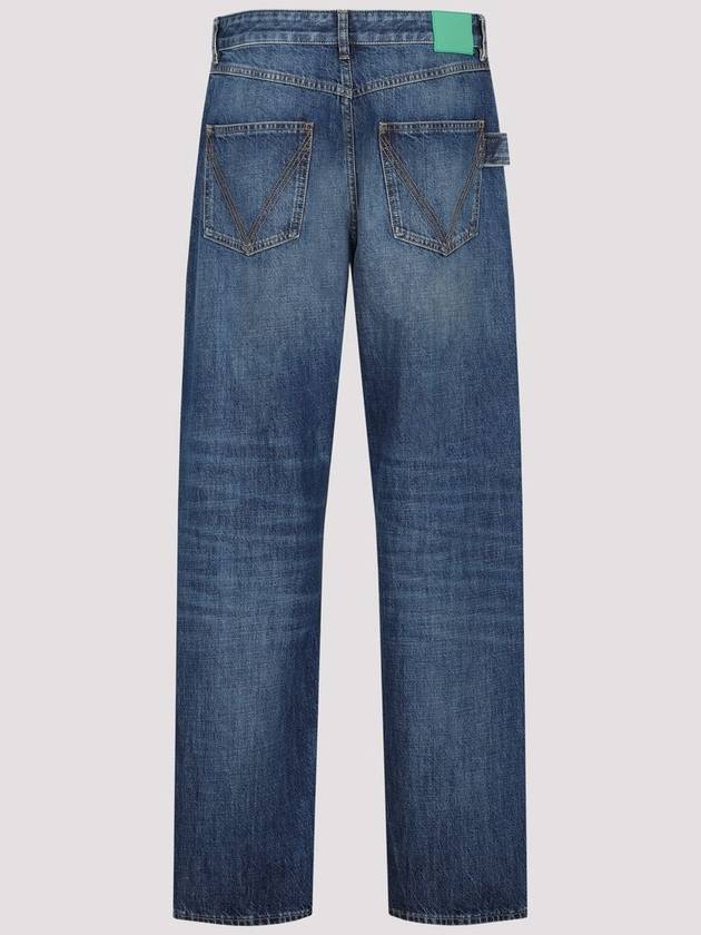 Straight Fit Denim Jeans Blue - BOTTEGA VENETA - BALAAN 3