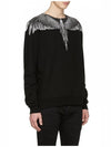 Men's Double Wing Sweatshirt Black - MARCELO BURLON - BALAAN 5