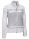 Official W TWO TONE WIND BLOCK ZIP UP CARDIGAN IV - ANEWGOLF - BALAAN 4