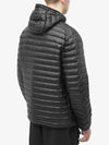 Room Woven Chamber Recycled Nylon Down Padding Hooded Jacket Black - STONE ISLAND - BALAAN 5