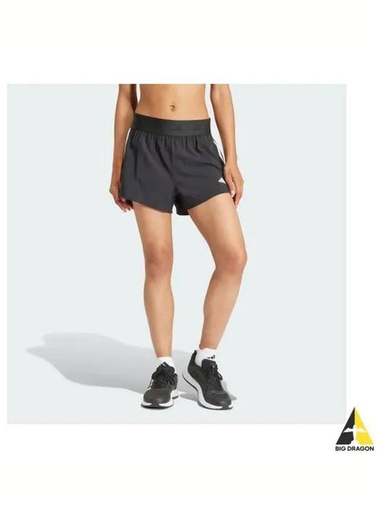 Hyper Glam Woven Shorts Black - ADIDAS - BALAAN 2