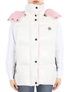 Women s LUZULE Down Padded Vest Ivory Pink 1A00139 68950 034 - MONCLER - BALAAN 2