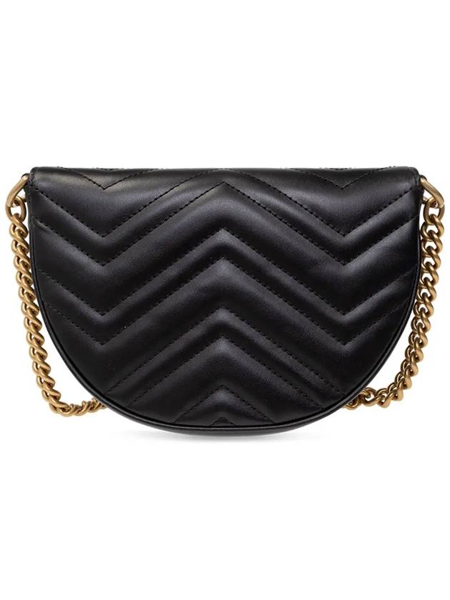 GG Marmont Matelasse Chain Mini Bag Black - GUCCI - BALAAN 4