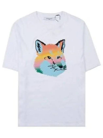 Women's Big Fox Head Short Sleeve T-Shirt White - MAISON KITSUNE - BALAAN 2