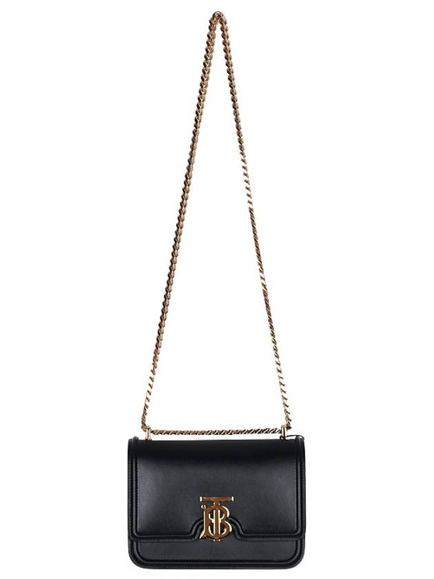 TB Leather Chain Small Shoulder Bag Black - BURBERRY - BALAAN 5