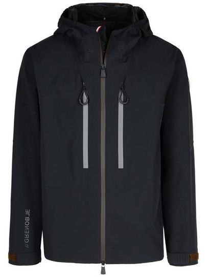 Orden Nylon Zip-Up Hoodie Black - MONCLER - BALAAN 2