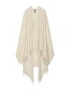 Reversible Jumbo GG Cashmere Cape Camel White - GUCCI - BALAAN 2