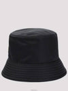 Re-Nylon Triangle Logo Bucket Hat Black - PRADA - BALAAN 3