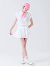 Cooling Double Layer Flare Skirt UPF50 WHITE - MONBIRDIE GOLF - BALAAN 4