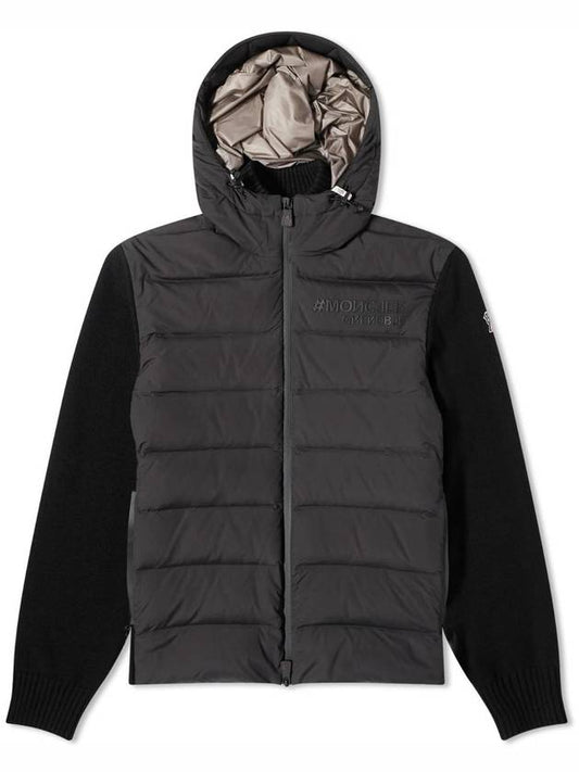 Grenoble Padding Cardigan Black - MONCLER - BALAAN 1