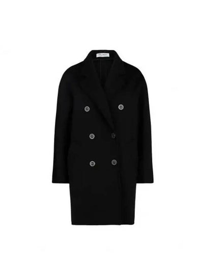 Women's Pedone Double Coat Black - MAX MARA - BALAAN 2