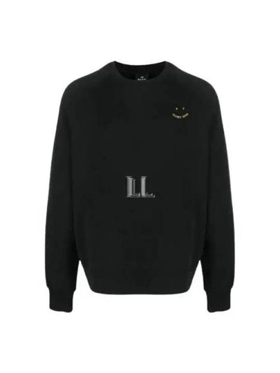 Embroidered Logo Long Sleeve Sweatshirt Black - PAUL SMITH - BALAAN 2