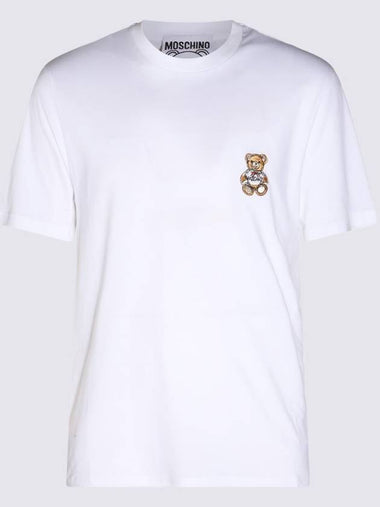 Moschino White Cotton T-Shirt - MOSCHINO - BALAAN 1