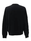 Face Patch Crew Neck Knit Top Black - ACNE STUDIOS - BALAAN 3