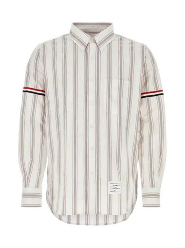 MWL301 AF0352 960 Diagonal Armband Shirt Pink - THOM BROWNE - BALAAN 1