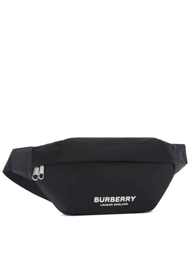 Logo Print Nylon Sonny Bum Belt Bag Black - BURBERRY - BALAAN 5