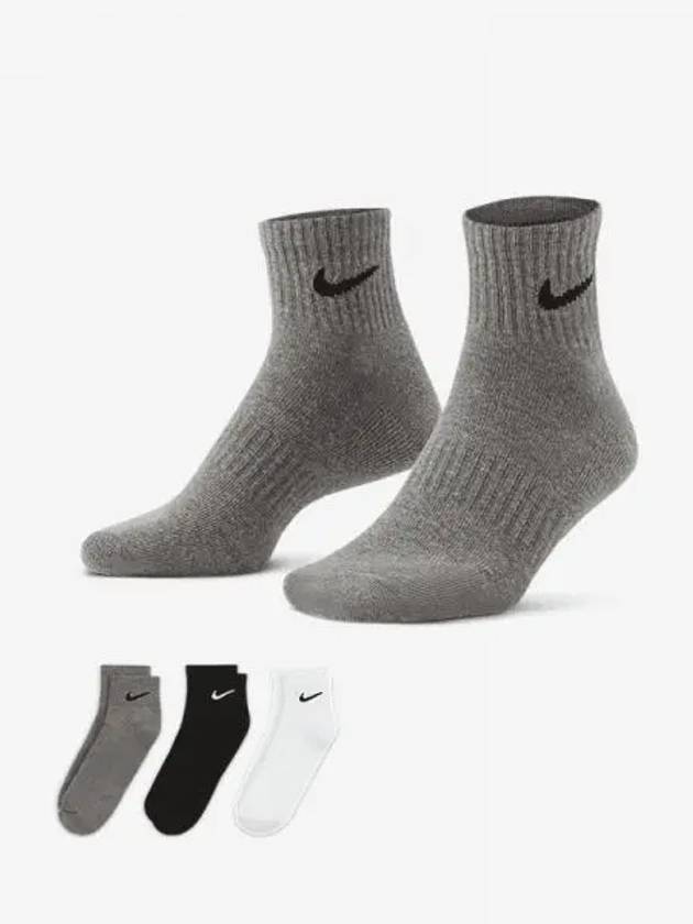 Everyday Cushioned Ankle Socks 3 Pack - NIKE - BALAAN 2