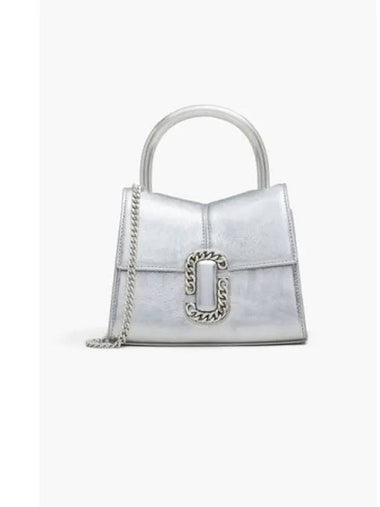 Metallic St Marc Mini Top Handle Silver MBBAW23021SVX - MARC JACOBS - BALAAN 1