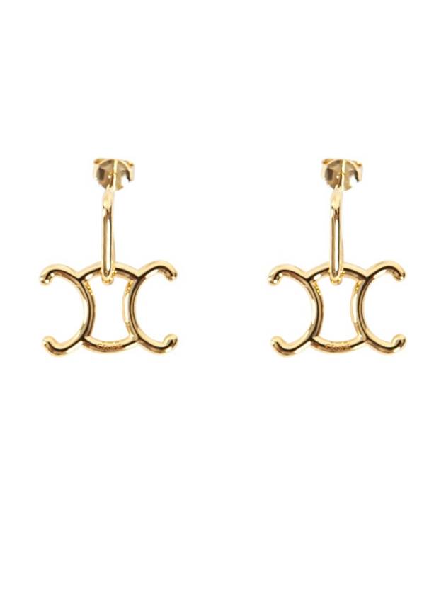 Triomphe Lock Earrings - CELINE - BALAAN 2