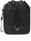 Re-Nylon Drawstring Pouch Black - PRADA - BALAAN 2