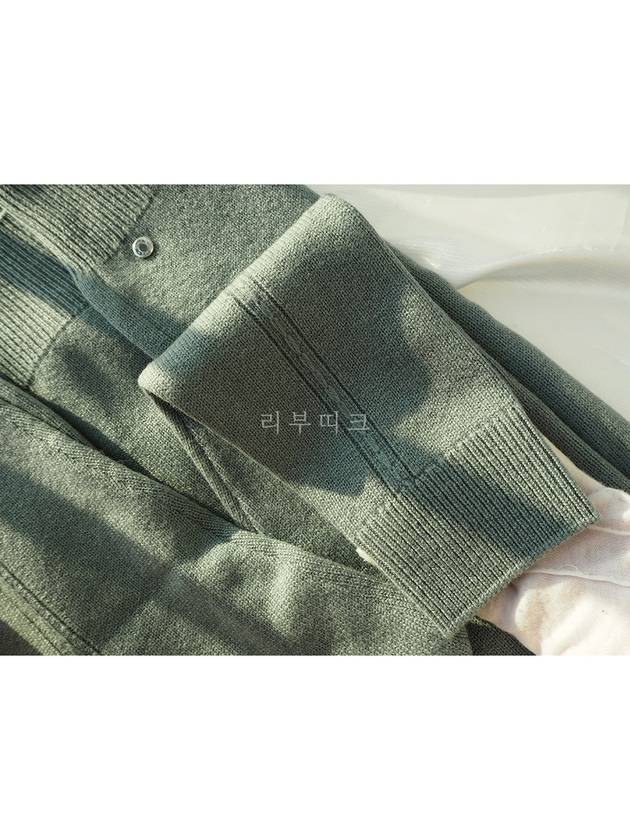 Cashmere zipup cardigan mint 36 2H2701D16U3B - HERMES - BALAAN 4