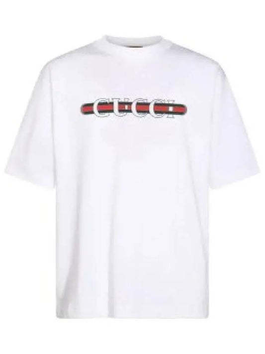 Long Sleeve T Shirt 784361 XJGKB 9074 WHITE E MC - GUCCI - BALAAN 2