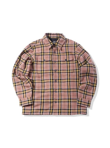 Hunting Flannel Check Long Sleeve Shirt Jacket Beige - OFFGRID - BALAAN 1