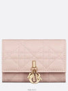 XS Lady Cannage Lambskin Half Wallet Powder Pink - DIOR - BALAAN 2