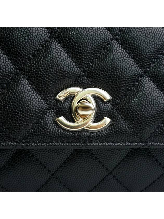 Coco Classic Small Flap Tote Bag Black - CHANEL - BALAAN 8