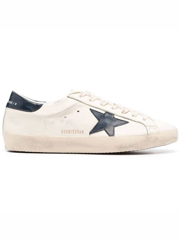 Superstar Beige Night Blue Heel Tab Sneakers - GOLDEN GOOSE - BALAAN 2