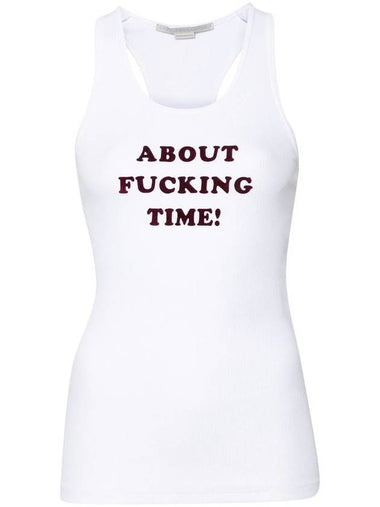 Stella McCartney About F* Time Tank Top - STELLA MCCARTNEY - BALAAN 1