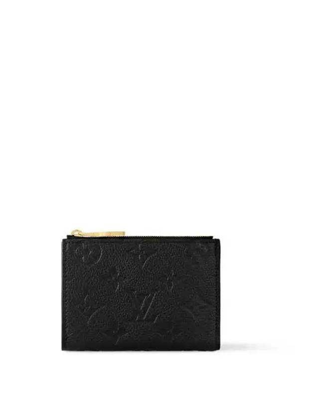 Lisa Monogram Leather Half Wallet Black - LOUIS VUITTON - BALAAN 4