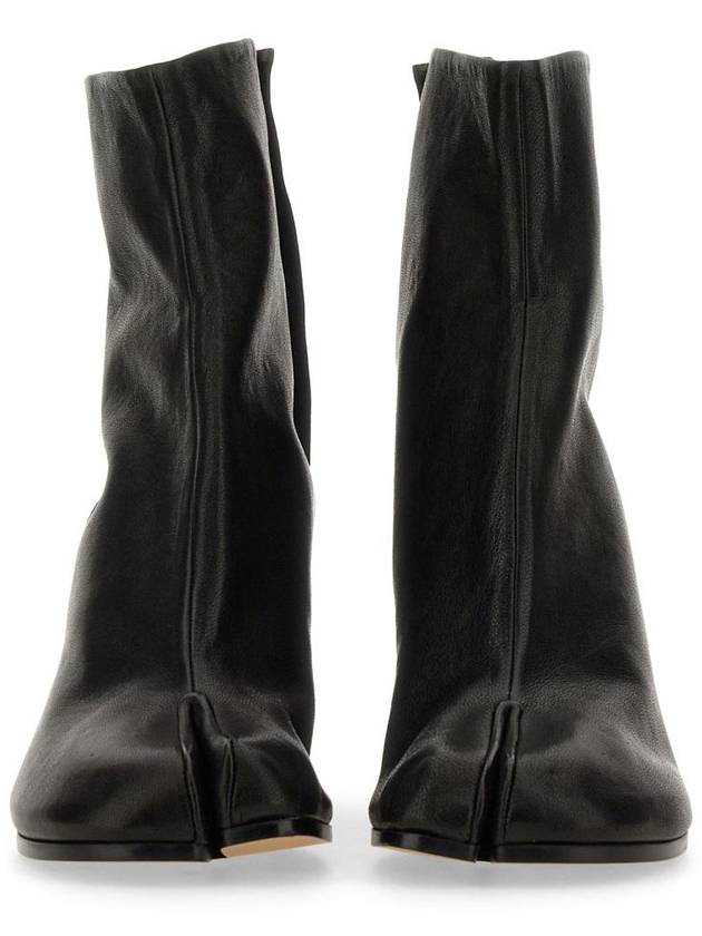 Tabi Ankle Leather Middle Boots Black - MAISON MARGIELA - BALAAN 5